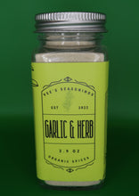 Load image into Gallery viewer, “Garlic &amp; Herb” Seasoning